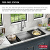 45” Workstation Undermount Single Bowl 16 Gauge Stainless Steel Kitchen Sink with 2-Tier WorkFlow™ Ledge and Accessories